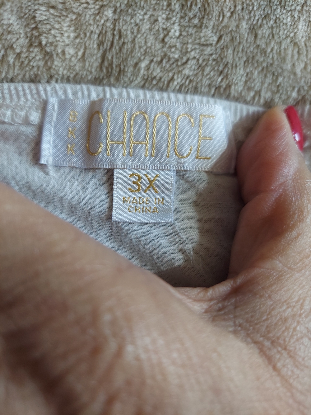 BKK Chance White Eyelet Embroidered Peasant Blouse 3X Boho Cottagecore Top - Picture 7 of 7